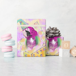 Papel De Presente Papagaio