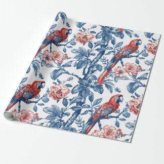 Papel De Presente Papagaio