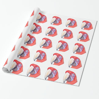 Papel De Presente Papagaio do Macaw de Greenwing