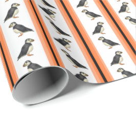 Papel De Presente Papagaio-do-mar-do-Atlântico