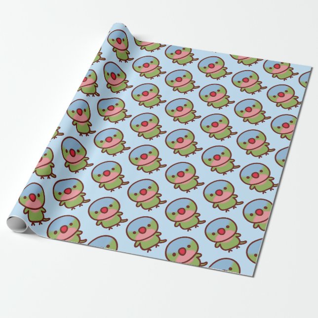 Papel De Presente Papagaio Princesa (Desenrolado)
