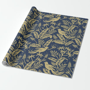 Papel De Presente Papagaios na Floresta