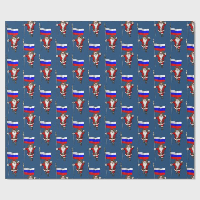 Papel De Presente Papai Noel, Alferes Da Rússia (Aberto)