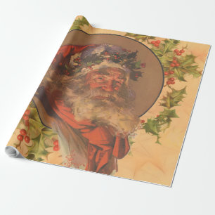 Papel De Presente Papai Noel Antigo Vitoriano Leyendecker