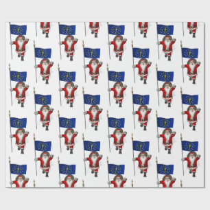 Papel De Presente Papai Noel Com Alferes De Indiana