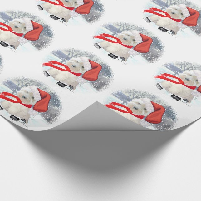 Papel De Presente Papai Noel de Botas (Ponta)