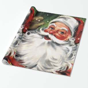 Papel De Presente Papai Noel de ondulação