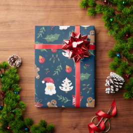 Papel De Presente Papai Noel e enfeites perfeitos