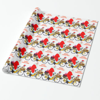 Papel De Presente Papai noel e miúdos do Feliz Natal