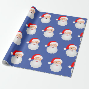Papel De Presente Papai Noel Engraçado Feliz Natal