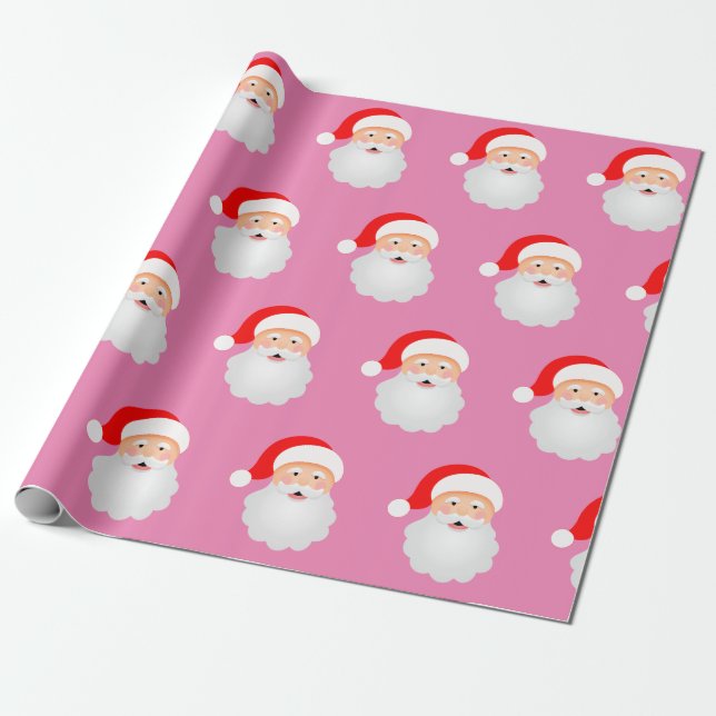 Papel De Presente Papai Noel Engraçado Feliz Natal (Desenrolado)