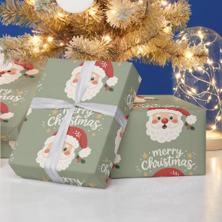 Papel De Presente Papai Noel Escandinavo Caprichoso Feliz Natal