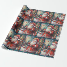 Papai Noel Impressionista Natal Decoupage