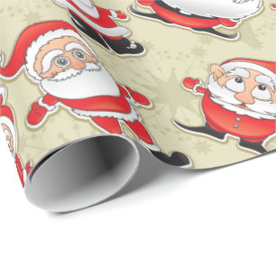 Papel De Presente Papai noel louco de Buncha