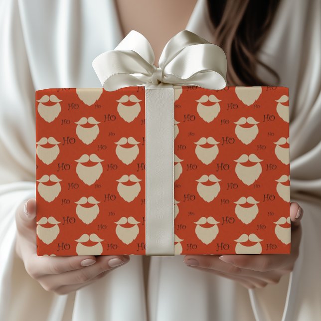 Papel De Presente Papai Noel moderno Ho Ho Ho Natal (Criador carregado)