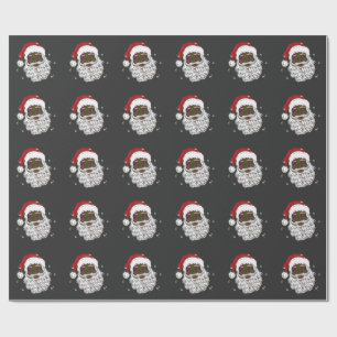 Papel De Presente Papai Noel Negro Natal História Negra Xmas