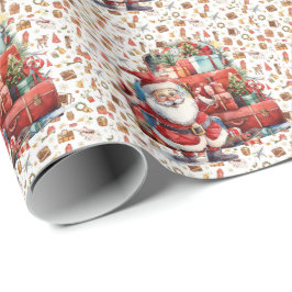 Papel De Presente Papai Noel no aeroporto