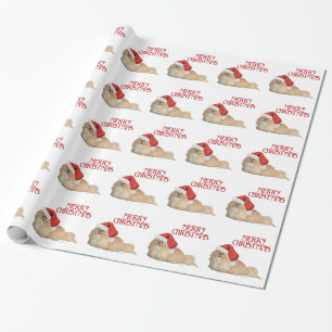 Papel De Presente Papai Noel pequinês