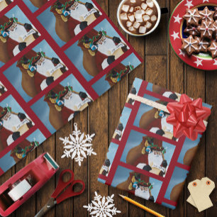 Papel De Presente Papai Noel Steampunk Fantasia de Natal Vitoriana A