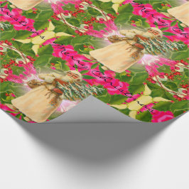 Papel De Presente Papai noel velho do Victorian passado