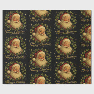 Papel De Presente Papai Noel Vintage