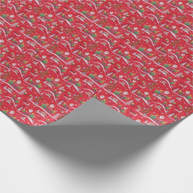 Papel De Presente Papais noeis (Ponta)