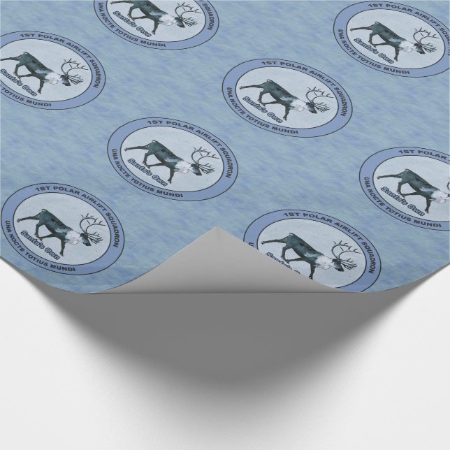 Papel De Presente Papais noeis 1rua de Suspensão de Ar Polar (Ponta)