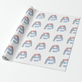Papel De Presente Papais noeis Aqui