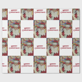 Papel De Presente Papais noeis Clássicos - Verificando Ele Duas Veze