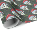 Papel De Presente PAPAIS NOEIS DE CABEÇA DO morto, CHRISTMAS SKELETO<br><div class="desc">PERFEITO PARA AMANTES CUIDADOS. PAPEL DE ENVOLVIMENTO DO CRÂNIO COLORIDO,  DA CORRIDA E DAS PEPPERMINTS *Personalizar ... .Procure Itens Correspondentes Susan Brack Designs</div>
