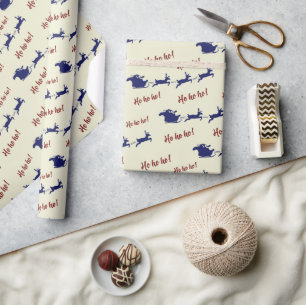 Papel De Presente Papais noeis de diversão festivos, Rebeldes-fezes