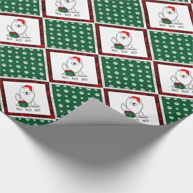 Papel De Presente Papais noeis de Natal - Cão esquimó americano HO H (Ponta)