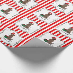 Papel De Presente Papais noeis de Natal Chocolate Labrador Sempre En