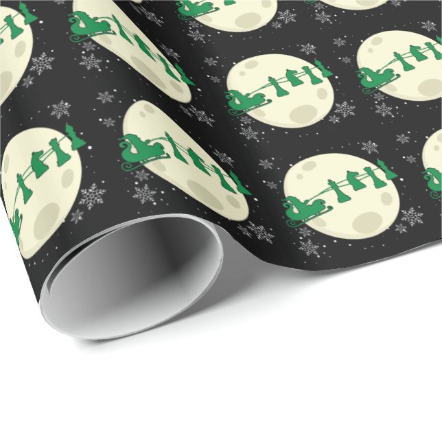 Papel De Presente Papais noeis de Natal do Xadrez - Chess Piece Rein (Ponta do rolo)