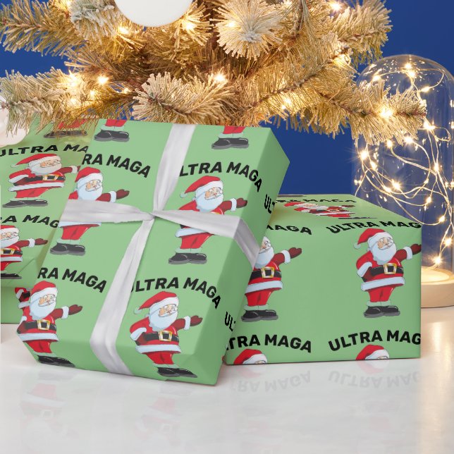 PAPEL DE PRESENTE PAPAIS NOEIS DE NATAL ULTRA MAGA TRUMP (Feriados)
