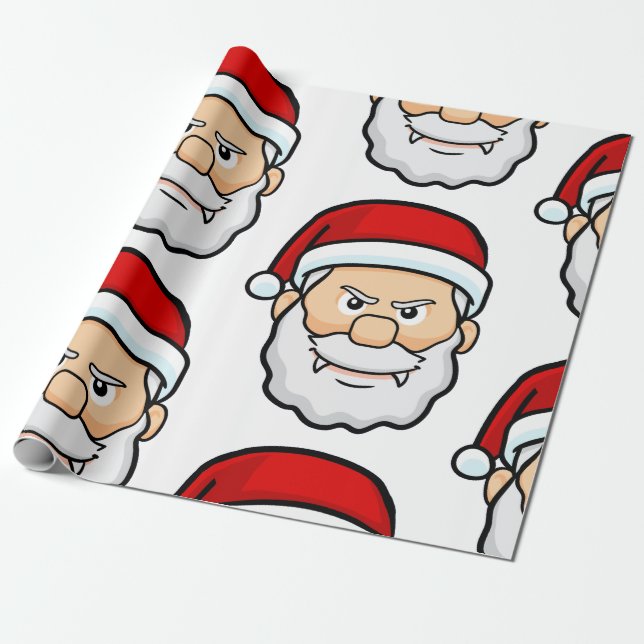 Papel De Presente papais noeis de vampiro de natal (Desenrolado)