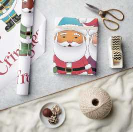 Papel De Presente Papais noeis doces