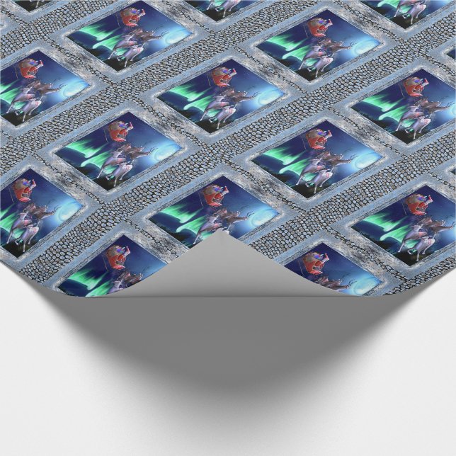 Papel De Presente Papais noeis estão a caminho! (Ponta)