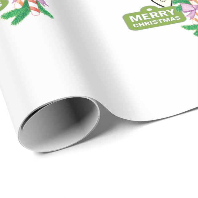 Papel De Presente Papais noeis Feliz Natal 2021Wrapping Paper (Ponta do rolo)