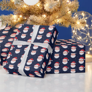 Papel De Presente Papais noeis festivos de Natal