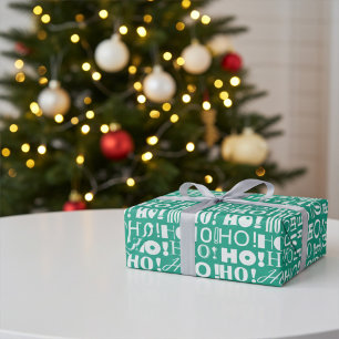 Papel De Presente Papais noeis Festivos HO! Hei! Hei! Saudação a Jad
