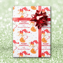 Papel De Presente Papais noeis Fox Candy Candy Netos Natal