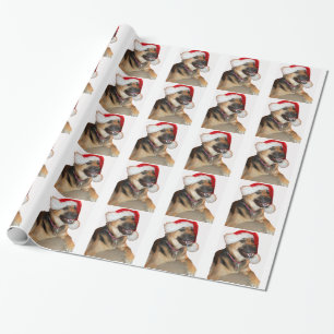 Papel De Presente Papais noeis german shepherd