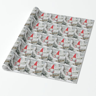 Papel De Presente Papais noeis Gnomo