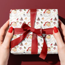 Papais noeis Retro White e Red Tudo Natal