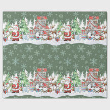 Papais noeis Snowman Reindeer Papel de Molho de Na