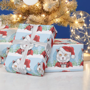 Papel De Presente Papais noeis viciam Natal