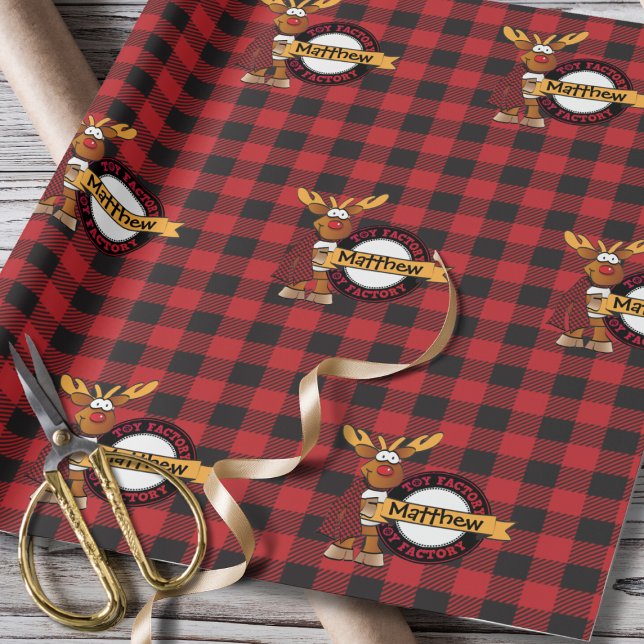 Papel De Presente Papais noeis Workshop Special Delivery Rudolph for (Criador carregado)