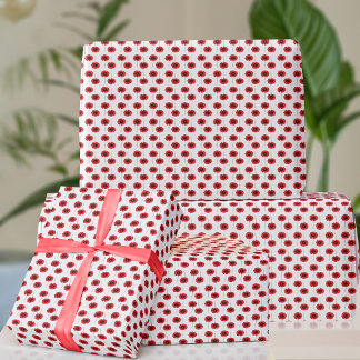 Papel De Presente Papas de Agosto, Flor de Aniversário