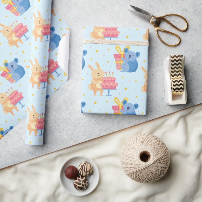 Papel De Presente Papéis de Aniversário Bonitos (Artesanato)